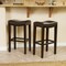 GDF Studio Jaeden Backless Brown Leather 30-Inch Bar Stools (Set of 2 )